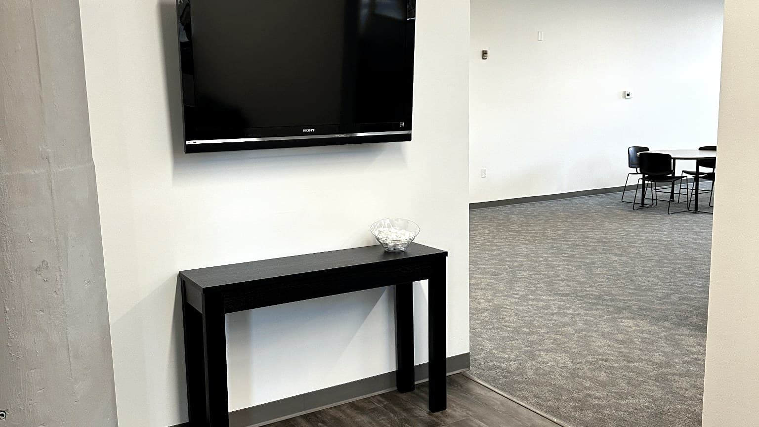 Executive suite with a private meeting table