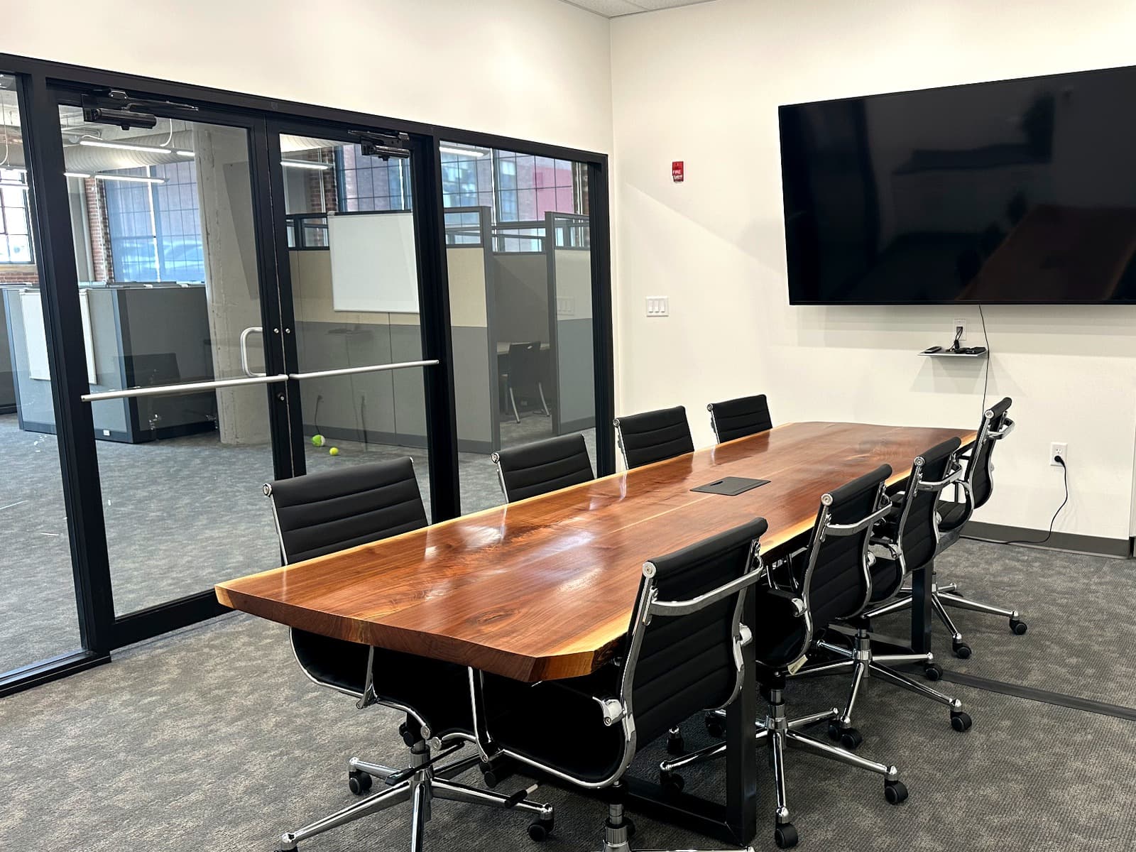 The Walnut Room boardroom at Murray Place Suites
